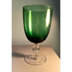 800.  Tiffin Killarney Green Water Goblet
